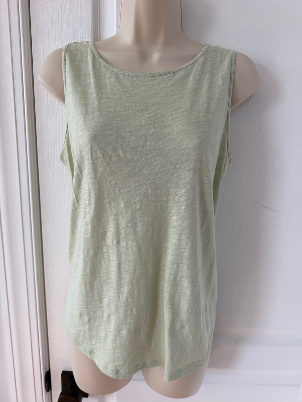 LOFT Sage Green Tie Back Swim Cover Up Tank Top S - Picture 2 of 6
